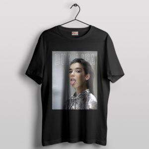 Tongue Dua Lipa Cover Album Black T-Shirt