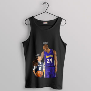 Tribute NBA Last Game Kobe Gigi Bryant Black Tank Top