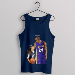 Tribute NBA Last Game Kobe Gigi Bryant Navy Tank Top