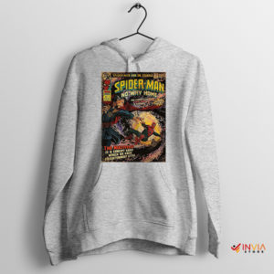 Vintage Comic Spider Man Dr Strange Sport Grey Hoodie