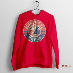 1980 Montreal Expos Vintage Logo Red Hoodie