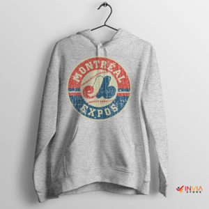 1980 Montreal Expos Vintage Logo Sport Grey Hoodie