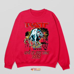 1989 City to City Tour Ratt Red Sweatshirt