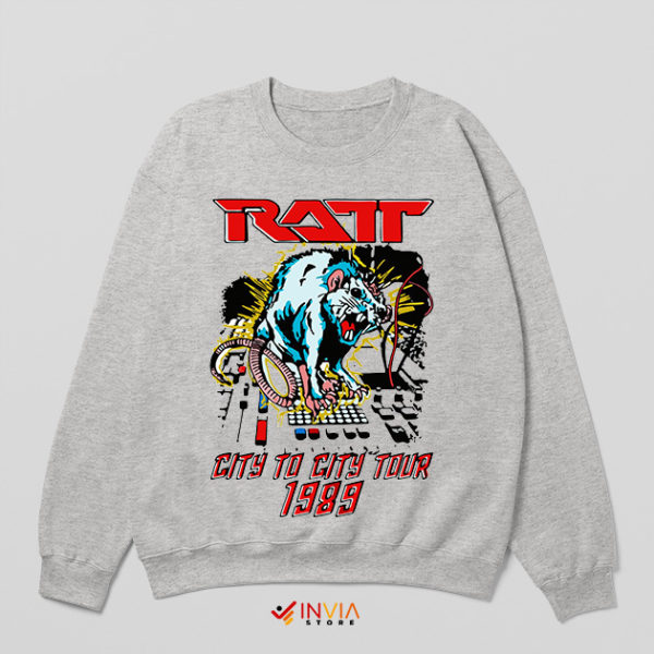 1989 City to City Tour Ratt Sport Grey Sweatshirt