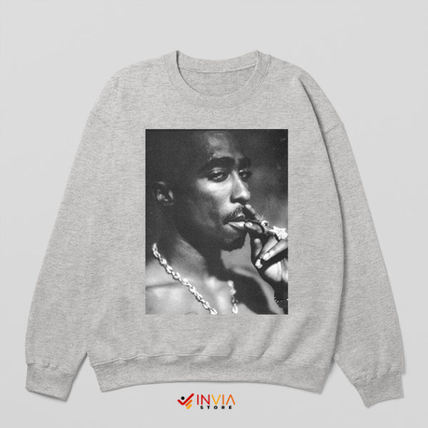 2Pacalypse Now Tupac Shakur Smoke Sport Grey Sweatshirt