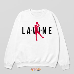 3 Pointers Zach LaVine Air Jordan White Sweatshirt