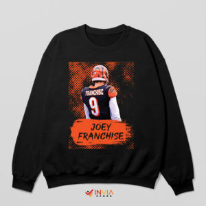 9 Joe Burrow Meme Franchise Black Sweatshirt