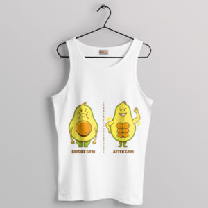 Abs Workout Meme Avocado Gym Wear Tank Top