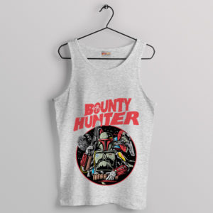 Ahsoka Star Wars Din Djarin Bounty Hunter Sport Grey Tank Top