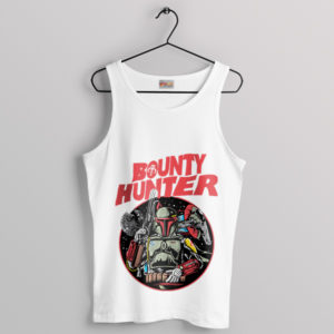 Ahsoka Star Wars Din Djarin Bounty Hunter White Tank Top