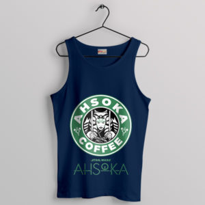 Ahsoka Tano Funny Starbucks Drinks Menu Navy Tank Top