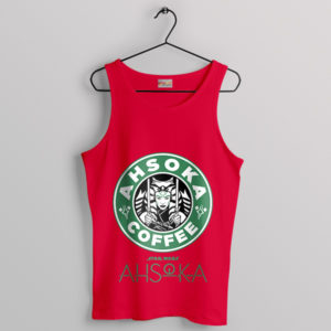 Ahsoka Tano Funny Starbucks Drinks Menu Red Tank Top