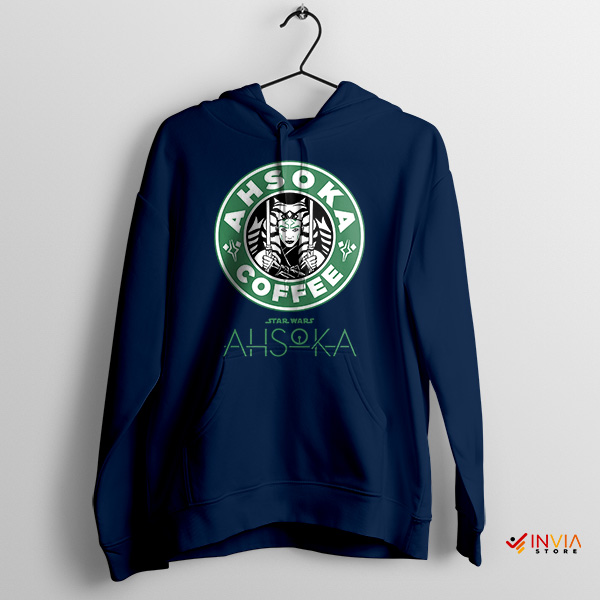 Ahsoka Tano Memes Coffee Starbucks Cup Navy Hoodie