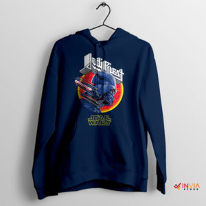 Album Art Judas Priest Meets the Dark Side Navy Hoodie