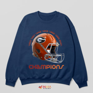All Champions Georgia Bulldogs Gear Navy Sweatshirt