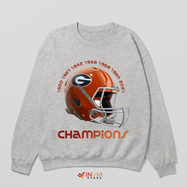 All Champions Georgia Bulldogs Gear Sport Grey Sweatshirt