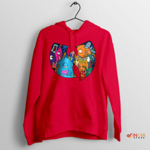 All Monster Inc Characters Wu-Tang Clan Red Hoodie