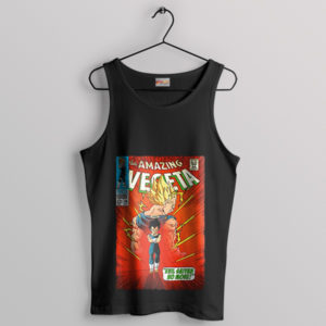 Amazing Super Saiyan God Vegeta Black Tank Top