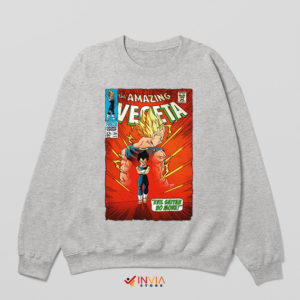 Amazing Ultra Ego Vegeta Sport Grey Sweatshirt