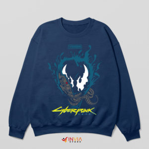 Anti Venom Marvel Cyberpunk 2077 Navy Sweatshirt