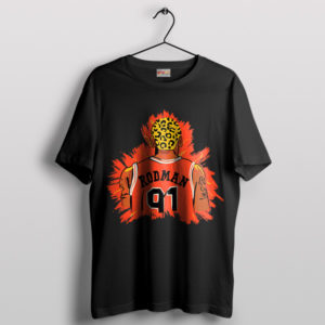 Art Bulls Dennis Rodman Spouse Black T-Shirt