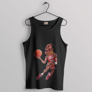 Art Caricature Michael Jordan Bulls Let Him Go Black Tank Top