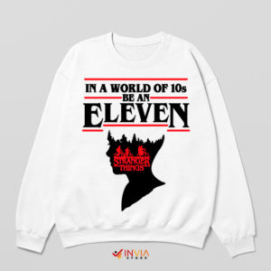 Art Eleven Stranger Things Season 4 White Sweatshirt