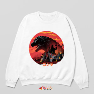 Art Godzilla King of the Monsters White Sweatshirt