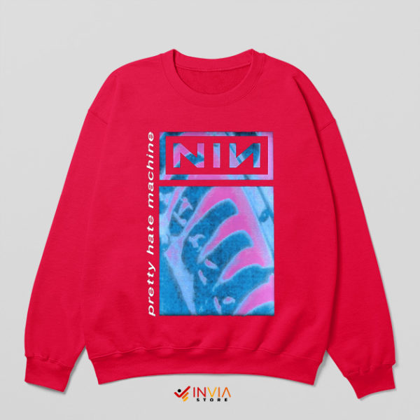 Art Nine Inch Nails Pretty Hate Machine Red Sweatshirt