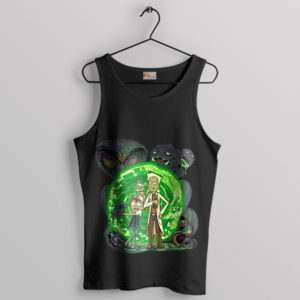 Ash Ketchum Pokemon Rick Morty Black Tank Top