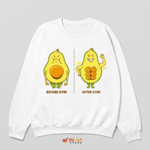 Avocado Gym Meme Workout Anytime Sweatshirt