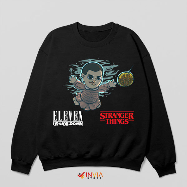 Baby Eleven Stranger Things 5 Nevermind Black Sweatshirt