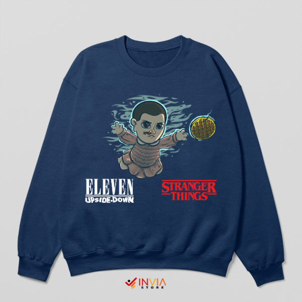 Baby Eleven Stranger Things 5 Nevermind Navy Sweatshirt