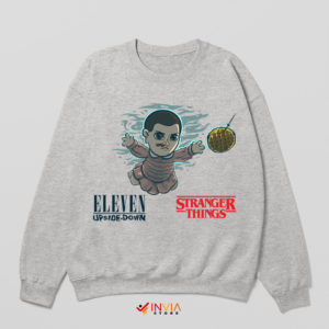 Baby Eleven Stranger Things 5 Nevermind Sport Grey Sweatshirt