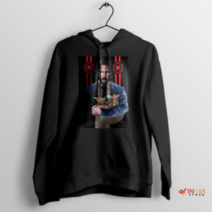 Baby Yoda Meme John Wick Chapter 4 Black Hoodie