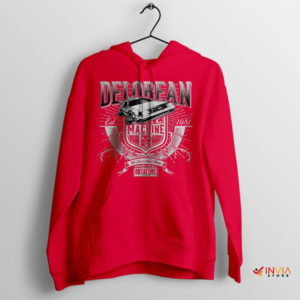 Back to the Future Delorean Machine Red Hoodie