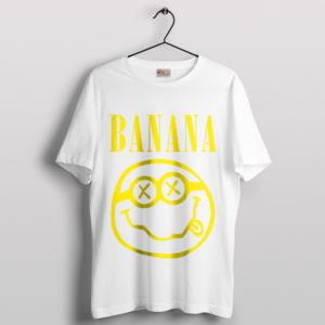 Banana Minions Smells Like Nirvana White T-Shirt