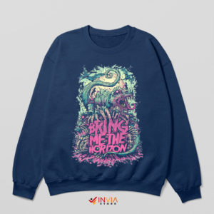 Band BMTH Album Graphic Art Navy Sweatshirt