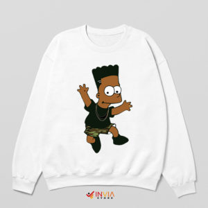 Bart Costume Black Lives Matter White Sweatshirt