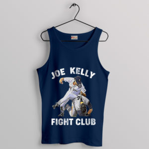 Baseball Pitcher Fight Club Joe Kelly Navy Tank Top