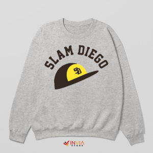 Baseball Slam Diego Padres Logo Sport Grey Sweatshirt