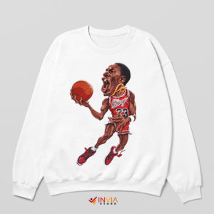 Basketball Caricature Jordan Bulls Jersey Sweatshirt