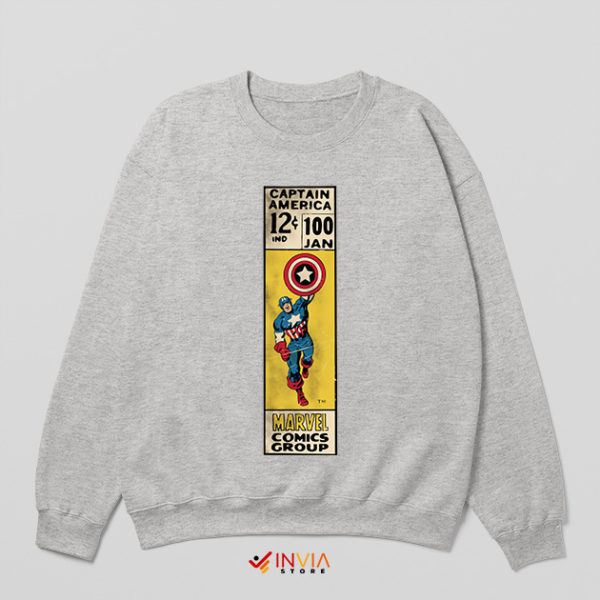 Best Captain America Comic Runs 12c Sport Grey Sweatshirt