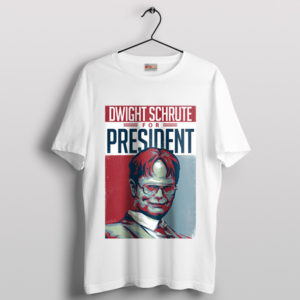 Best Dwight Schrute Quotes President White T-Shirt