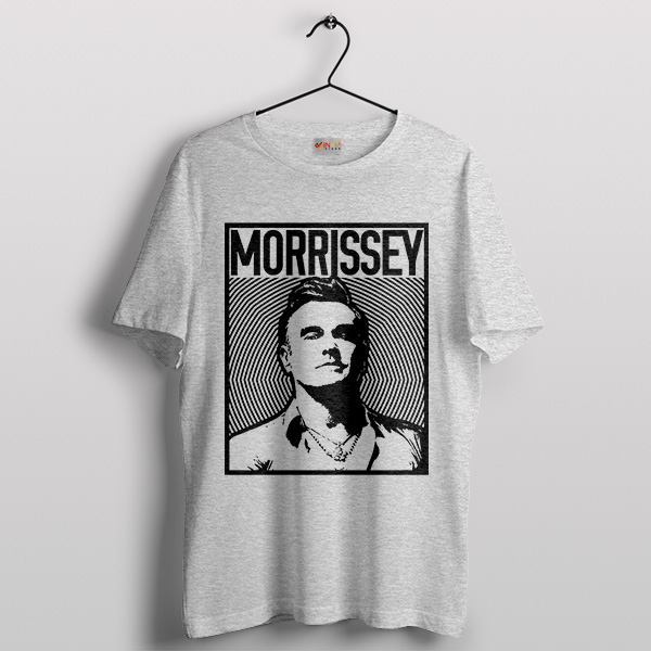 Best Morrissey Lyrics Poster Art Sport Grey T-Shirt