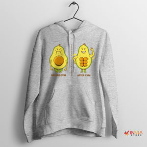 Best Pre Workout Avocado Gym Wear Sport Grey Hoodie