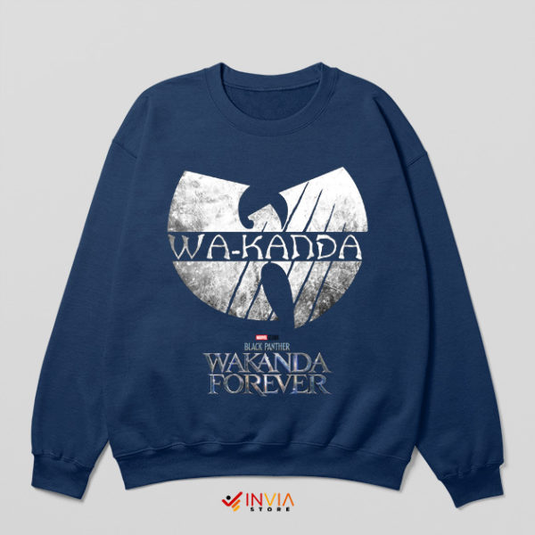 Black Panther 2 Wu-Tang Clan Logo Navy Sweatshirt