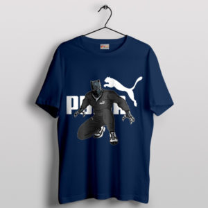 Black Panther Wakanda Forever Puma Navy T-Shirt