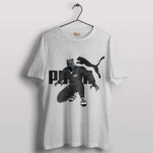Black Panther Wakanda Forever Puma Sport Grey T-Shirt