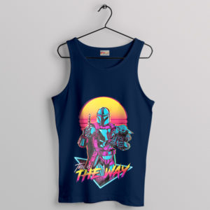 Boba Fett This is The Way Quote Navy Tank Top